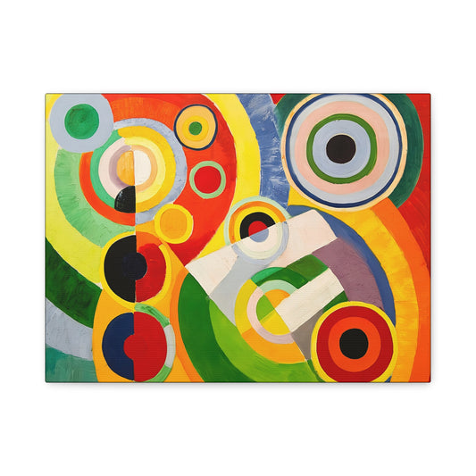 Rythme, Joie de vivre (1930) by Robert Delaunay / Reproduction Fine Art sur Toile / Large Epaisseur 3.2 cm - 1.25 inch