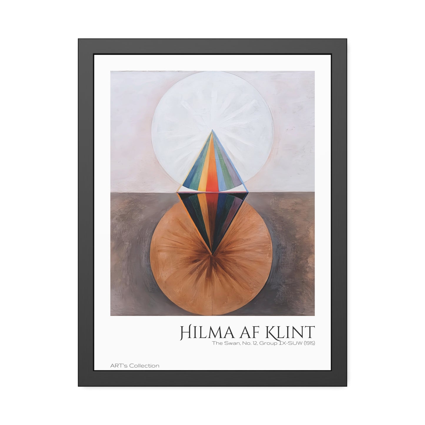 The Swan, No. 12, Group IX-SUW (1915) by Hilma af Klint / Affiche Encadrée série ART's Collection