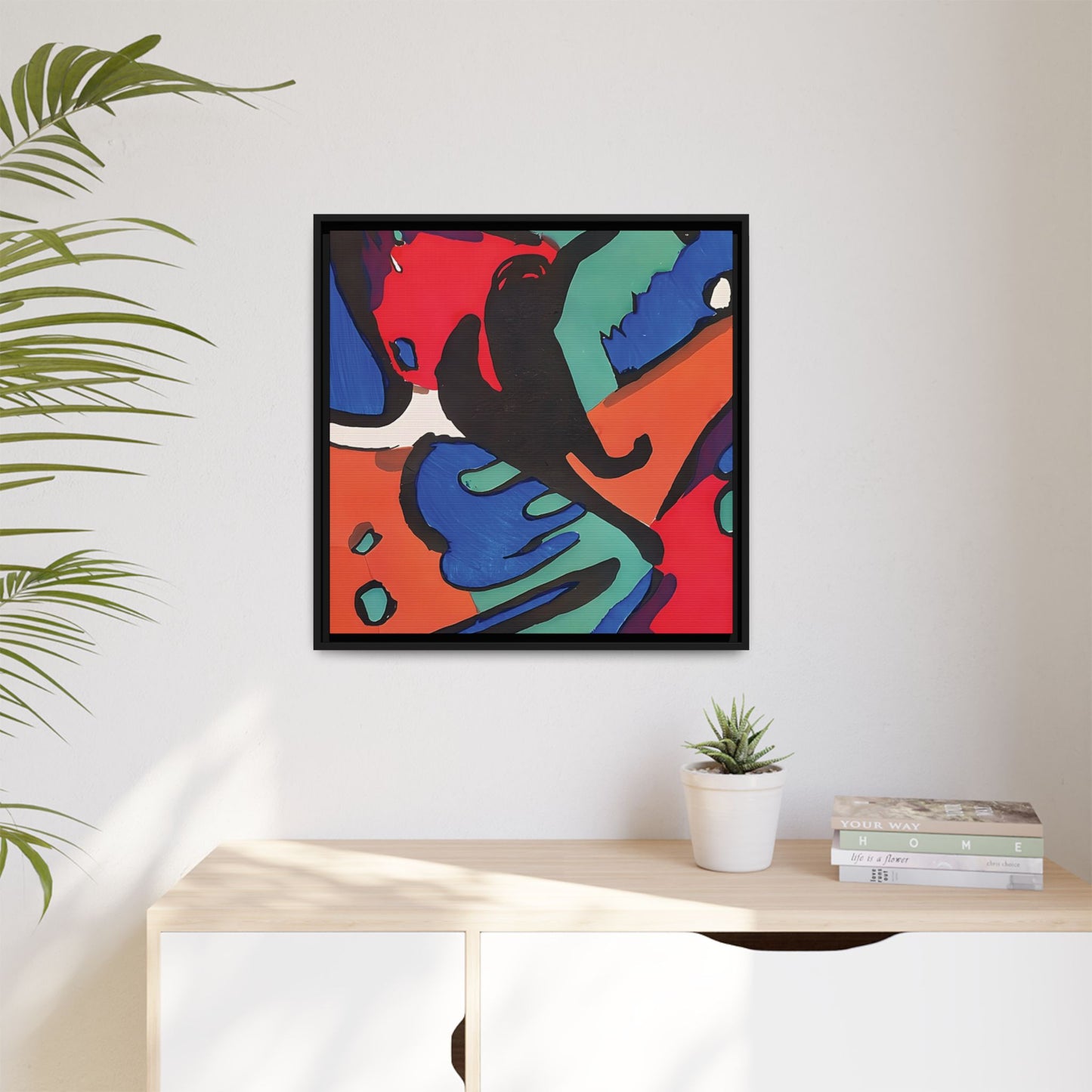 Wassily Kandinsky / Le Cavalier Bleu (1912) / Toile encadrée sur caisse américaine