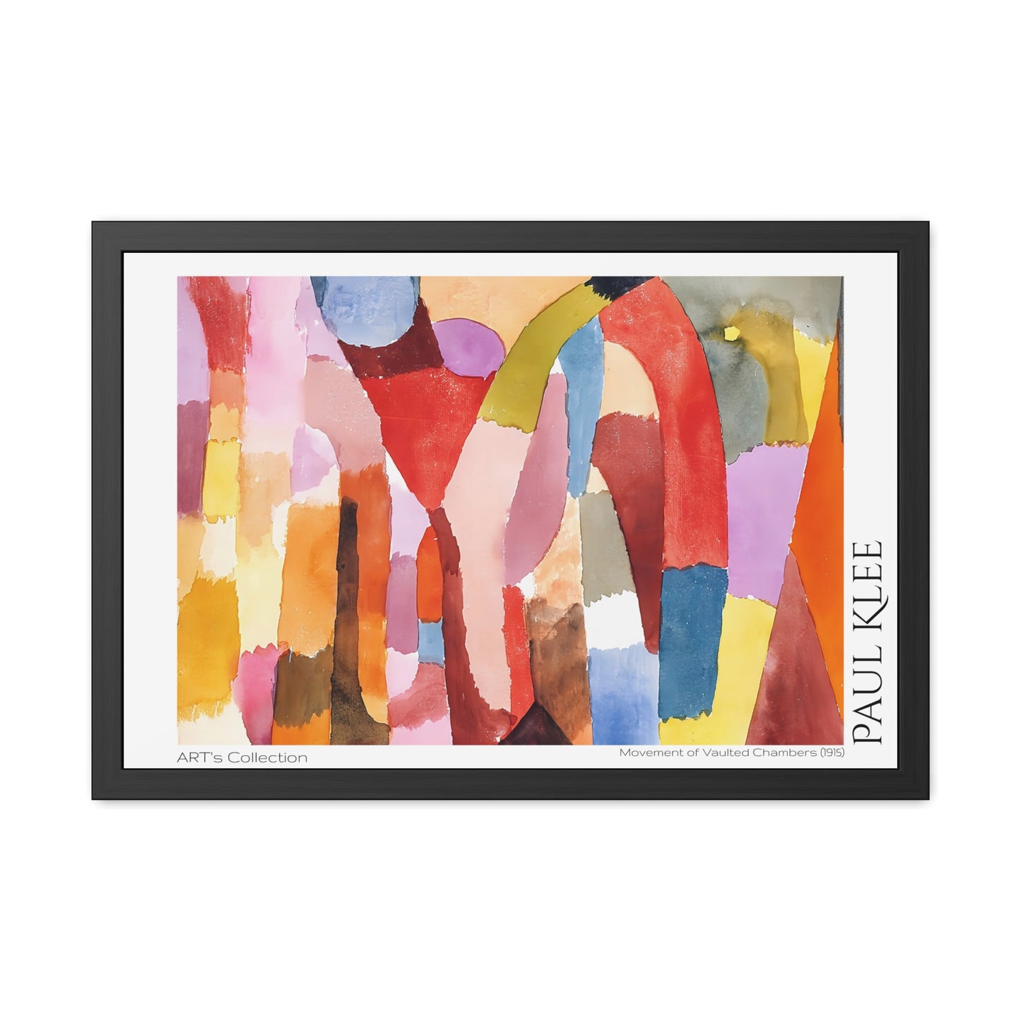 Movement of Vaulted Chambers (1915) by Paul Klee / Affiche Encadrée série ART's Collection