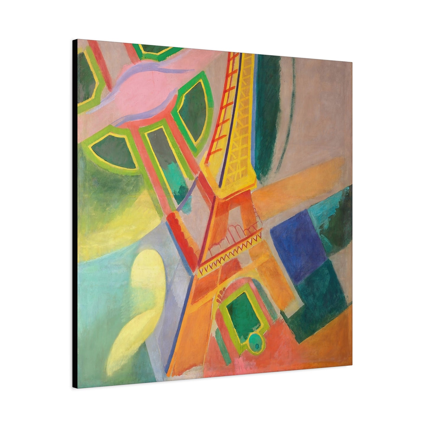 Eiffel Tower (1924) by Robert Delaunay / Reproduction Fine Art sur Toile / Large Epaisseur 3.2 cm - 1.25 inch
