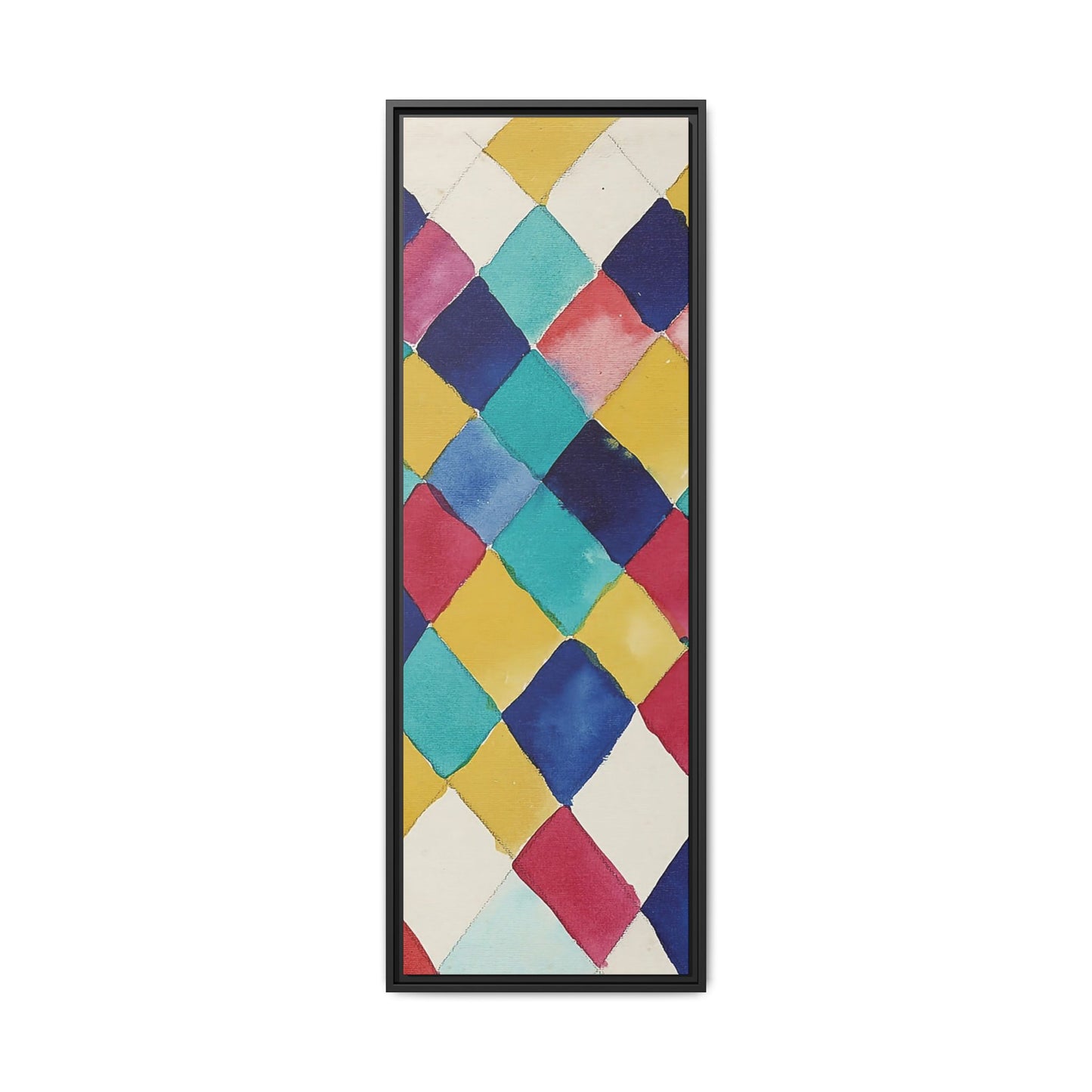 Wassily Kandinsky / Étude des couleurs avec les diamants (1913) / Toile encadrée sur caisse américaine