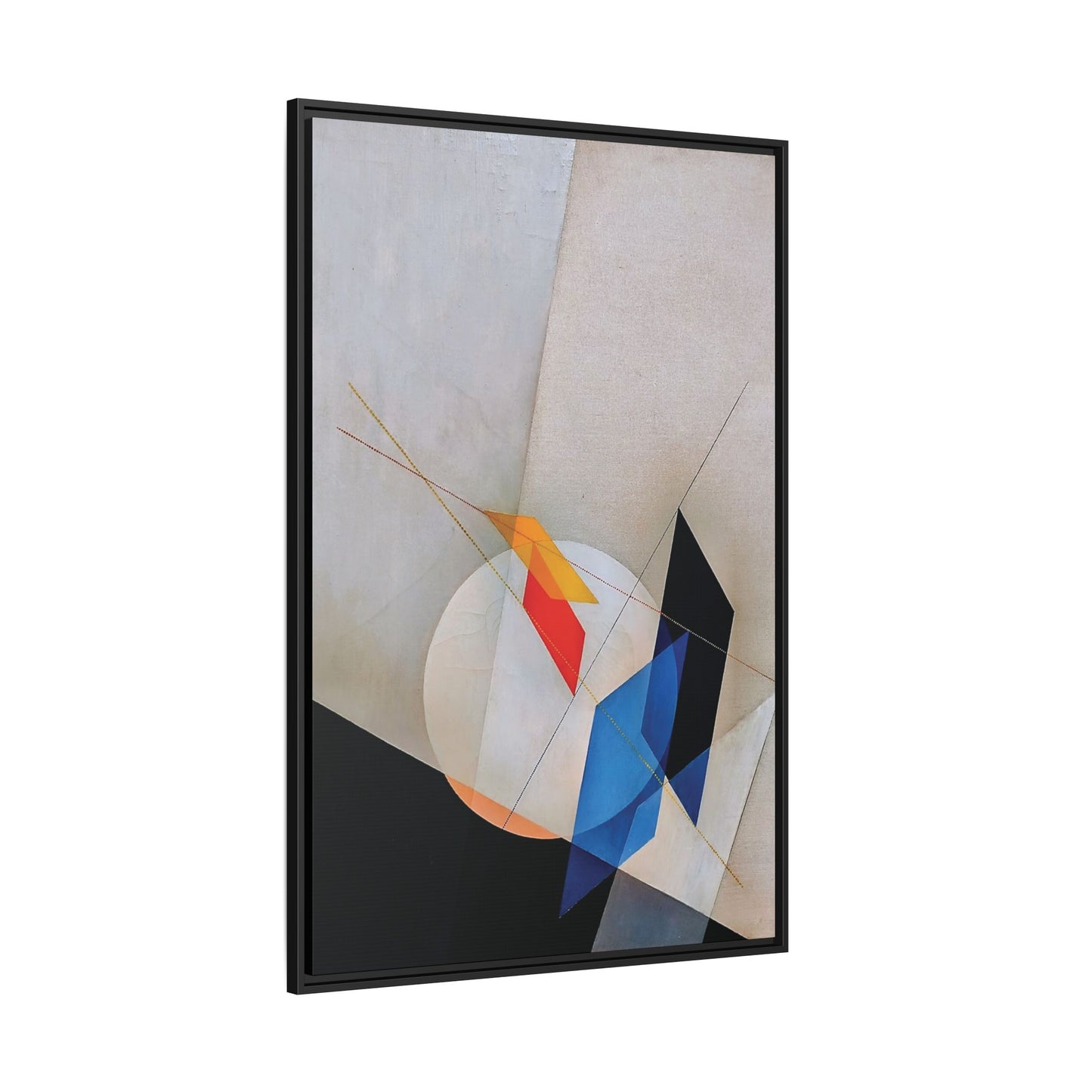 A 18 (1927) by László Moholy-Nagy / Toile encadrée sur caisse américaine