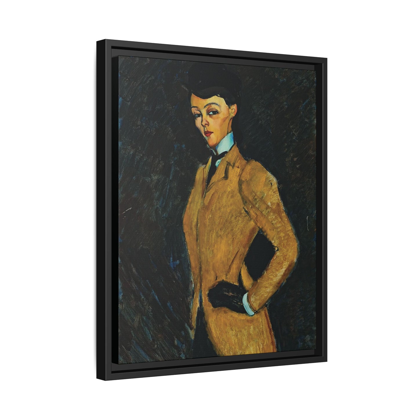 L'amazone (1909) by Amedeo Modigliani / Toile encadrée sur caisse américaine
