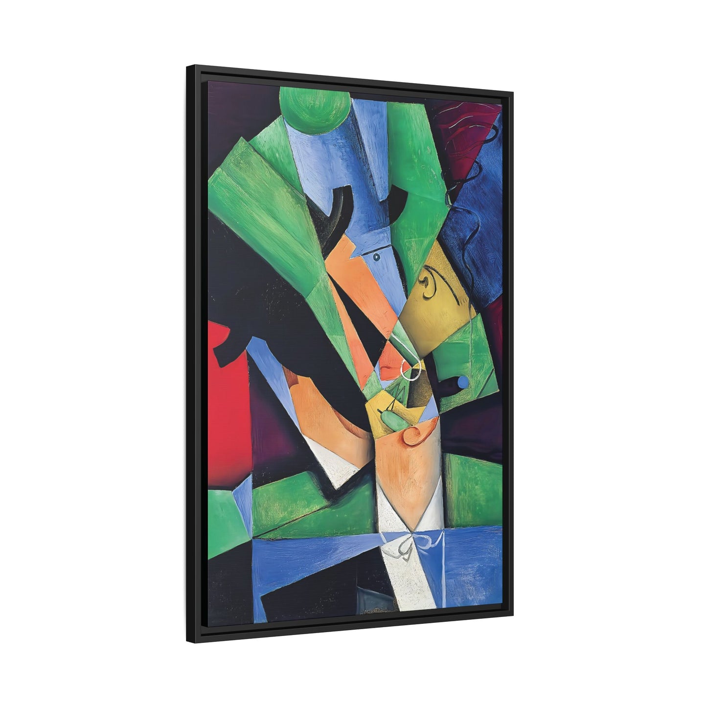 The Smoker (1913) by Juan Gris / Toile encadrée sur caisse américaine