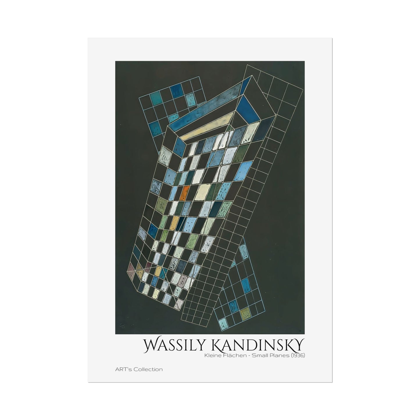 Kleine Flächen - Small Planes (1936) by Wassily Kandinsky / Affiche imprimée - Série ART's Collection