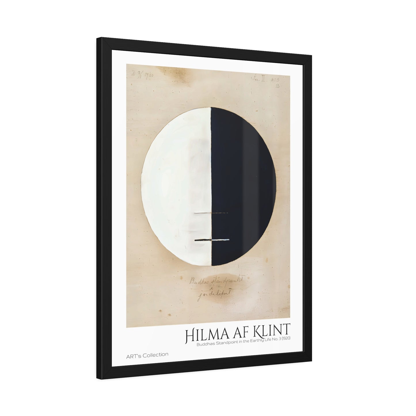 Buddhas Standpoint in the Earthly Life No. 3 (1920) by Hilma af Klint / Affiche Encadrée série ART's Collection