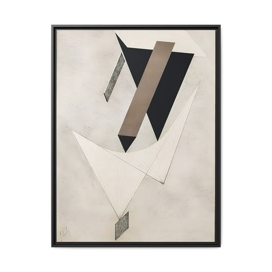 Kestnermappe Proun, Rob. Levnis and Chapman GmbH Hannover #4 (1923) by El Lissitzky / Toile encadrée sur caisse américaine