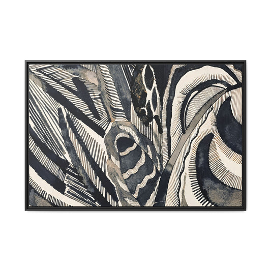 Landschaft (1918) by Otto Freundlich / Toile encadrée sur caisse américaine