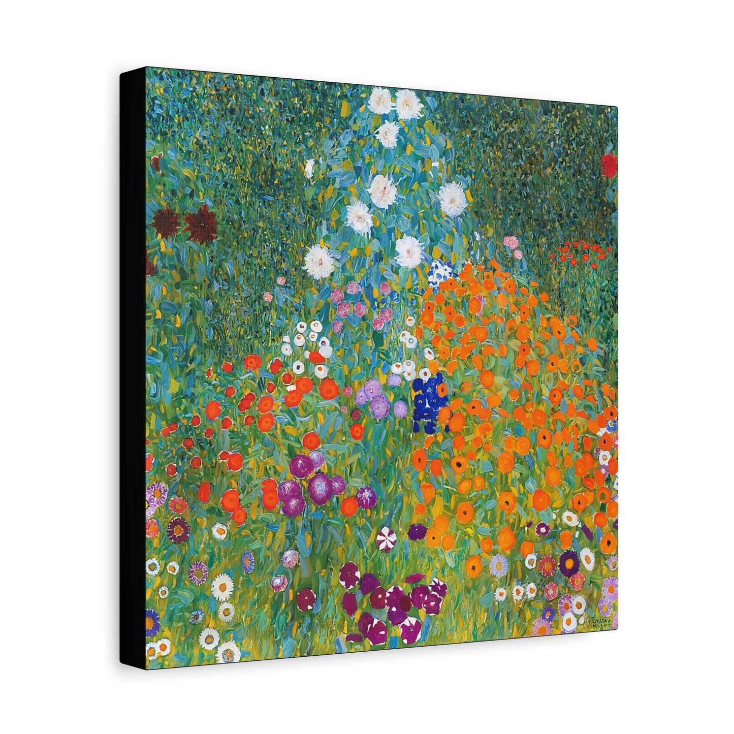 Cottage Garden (1905-1907) by Gustav Klimt / Reproduction Fine Art sur Toile / Flanc Large Epaisseur 3.2 cm - 1.25 inch