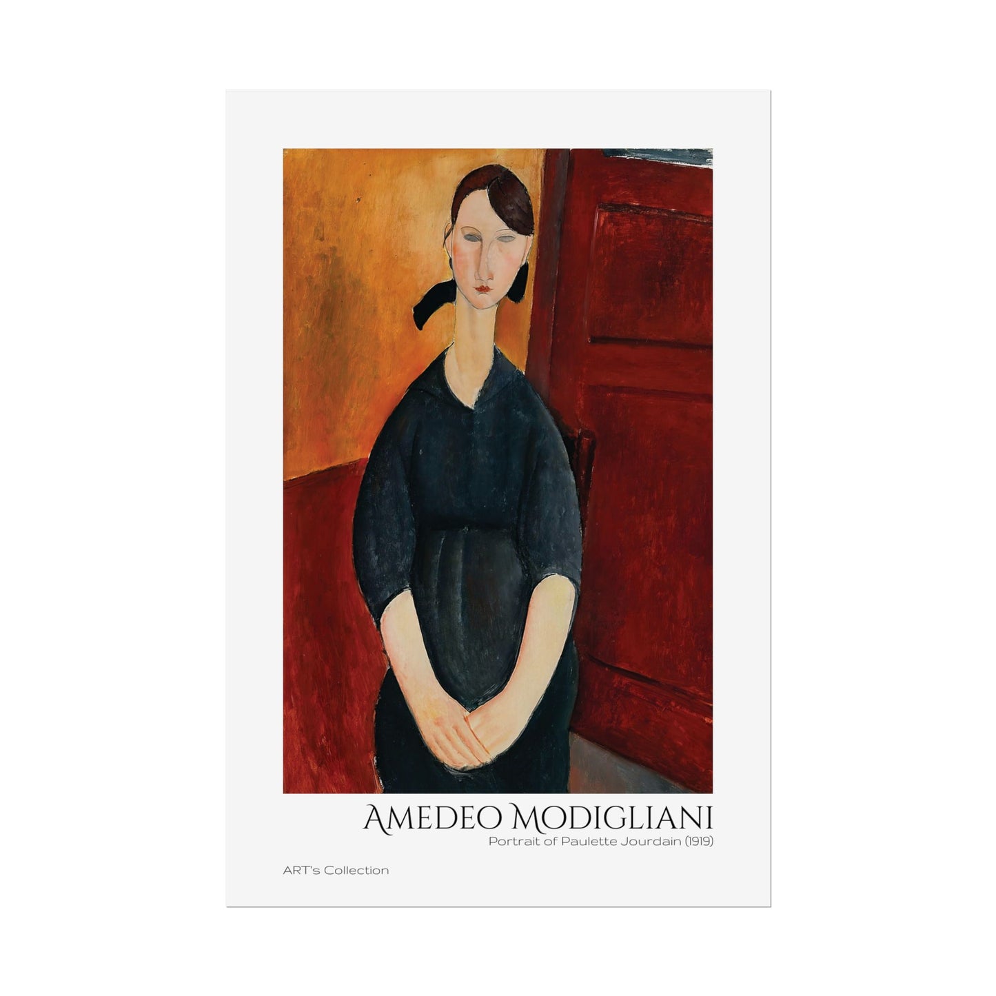 Portrait of Paulette Jourdain (1919) by Amedeo Modigliani / Affiche imprimée - Série ART's Collection