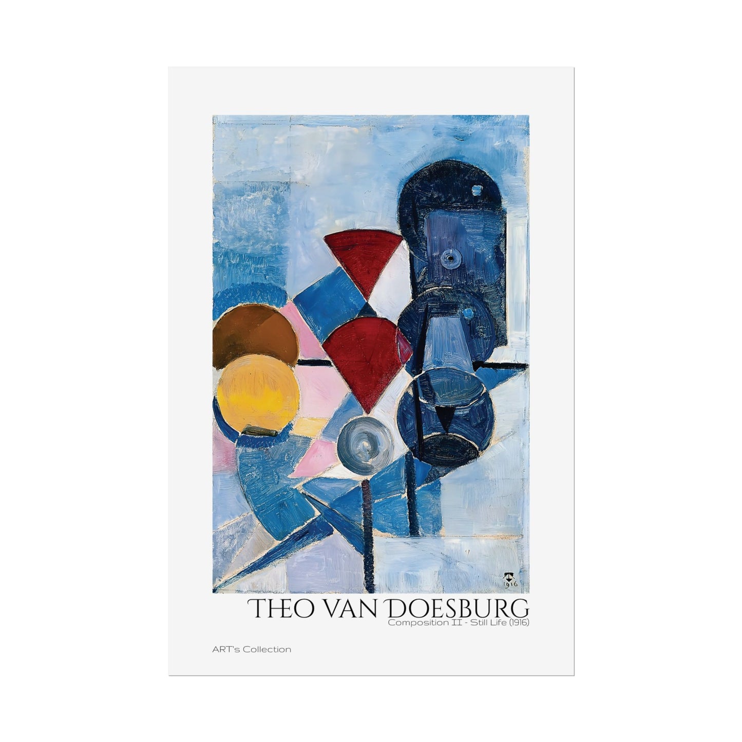 Composition II - Still Life (1916) by Theo van Doesburg / Affiche imprimée - Série ART's Collection