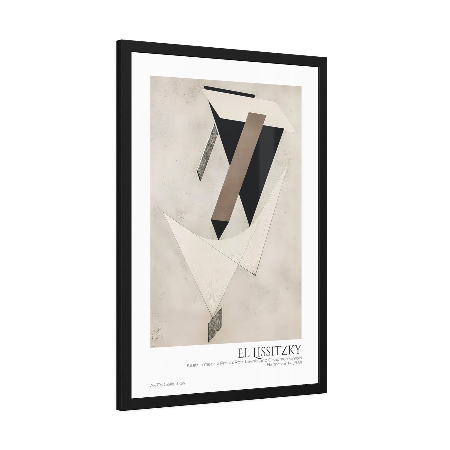 Kestnermappe Proun, Rob. Levnis and Chapman GmbH Hannover #4 (1923) by El Lissitzky / Affiche Encadrée série ART's Collection