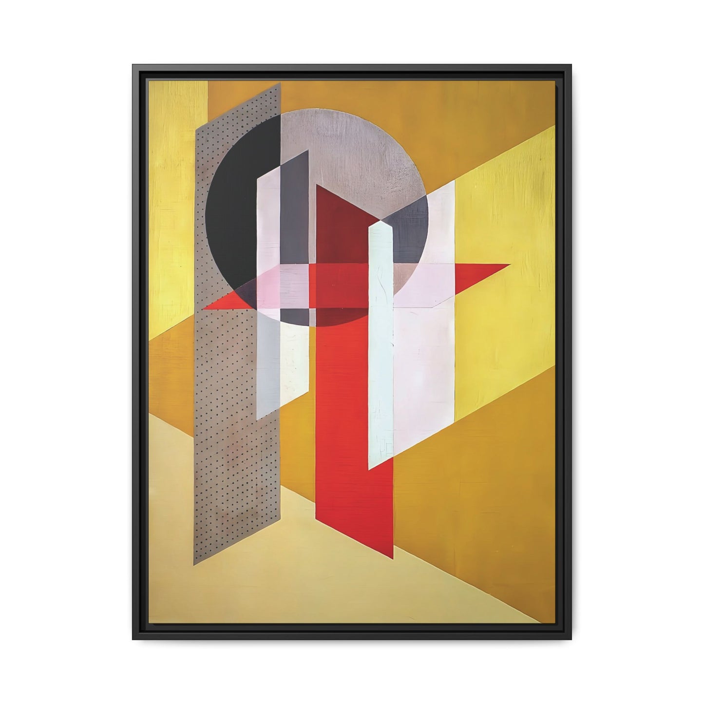 Z VII (1926) by László Moholy-Nagy / Toile encadrée sur caisse américaine