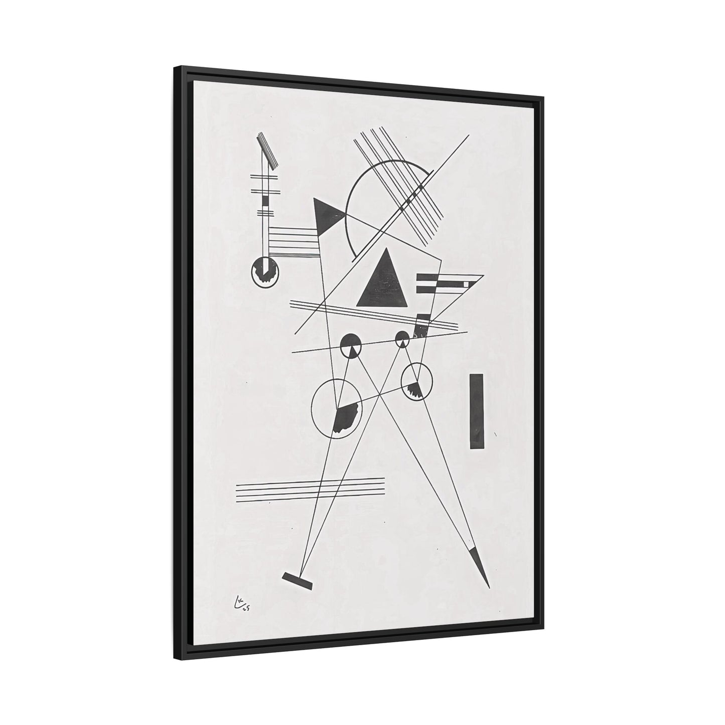 Wassily Kandinsky / Lithographie No. 1 (1925) / Toile encadrée sur caisse américaine