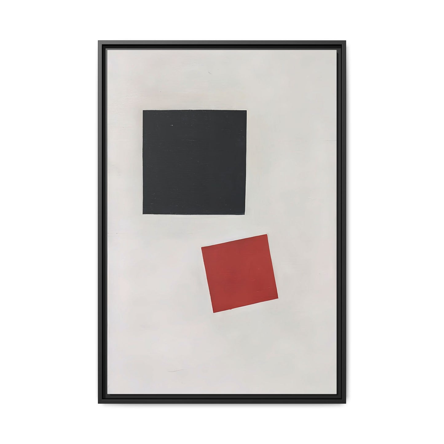 Black Square and Red Square (1915) by Kazimir Malevich / Toile encadrée sur caisse américaine
