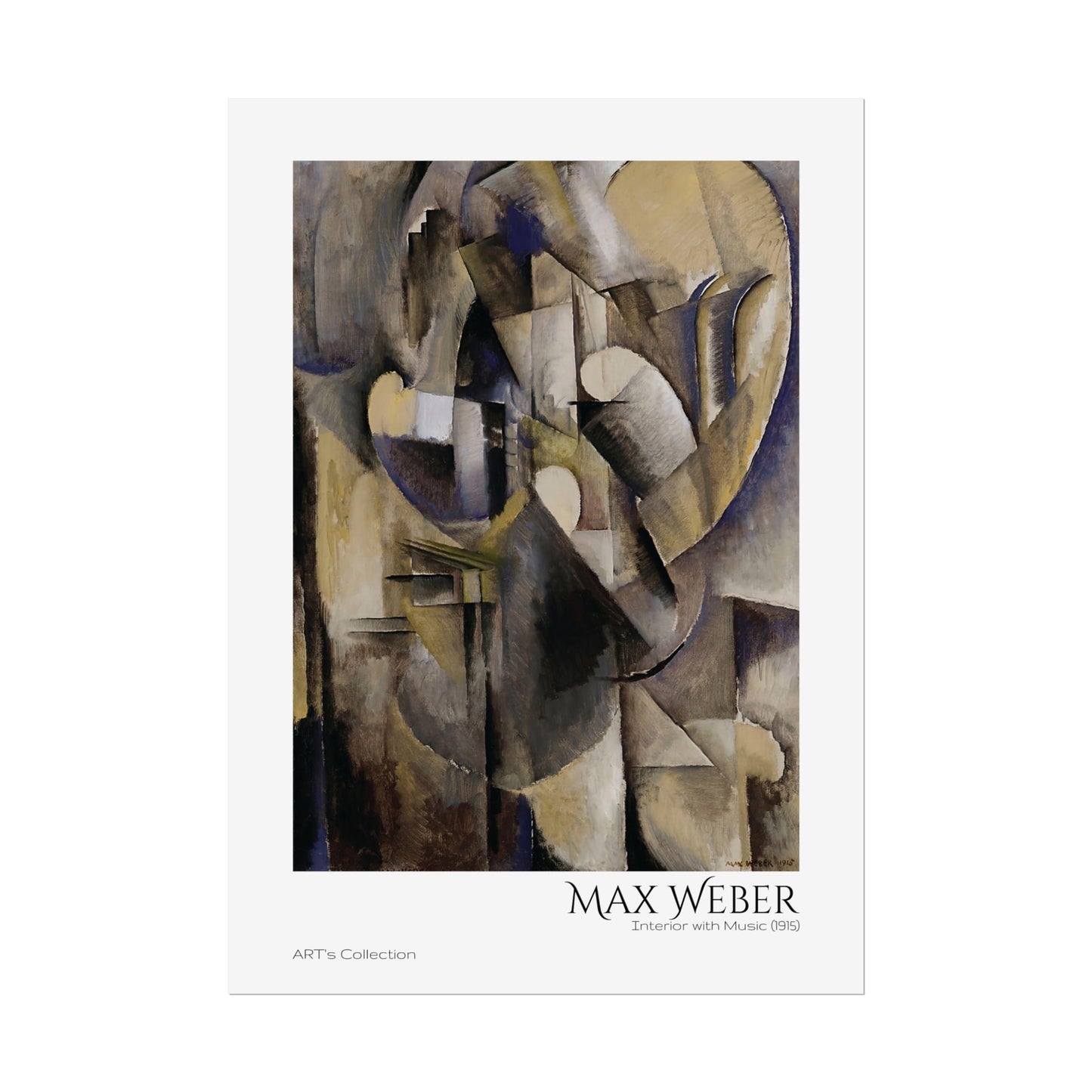 Interior with Music (1915) by Max Weber / Affiche imprimée - Série ART's Collection