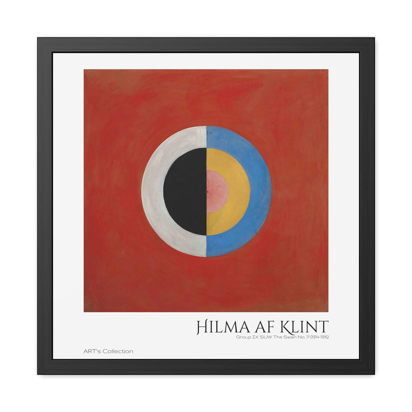 Group IX,SUW, No. 17. The Swan, No. 17 (1914-1915) by Hilma af Klint / Affiche Encadrée série ART's Collection