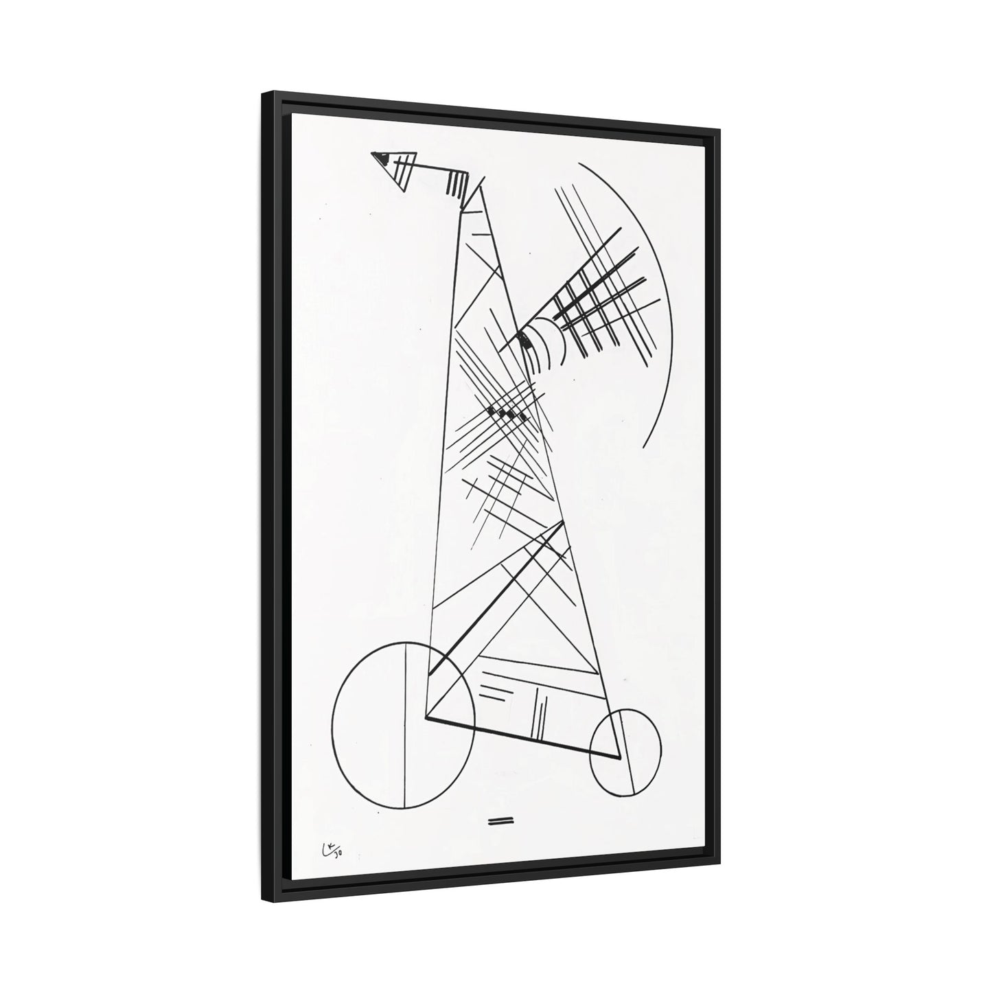 Ohne Titel (1930) by Wassily Kandinsky / Toile encadrée sur caisse américaine