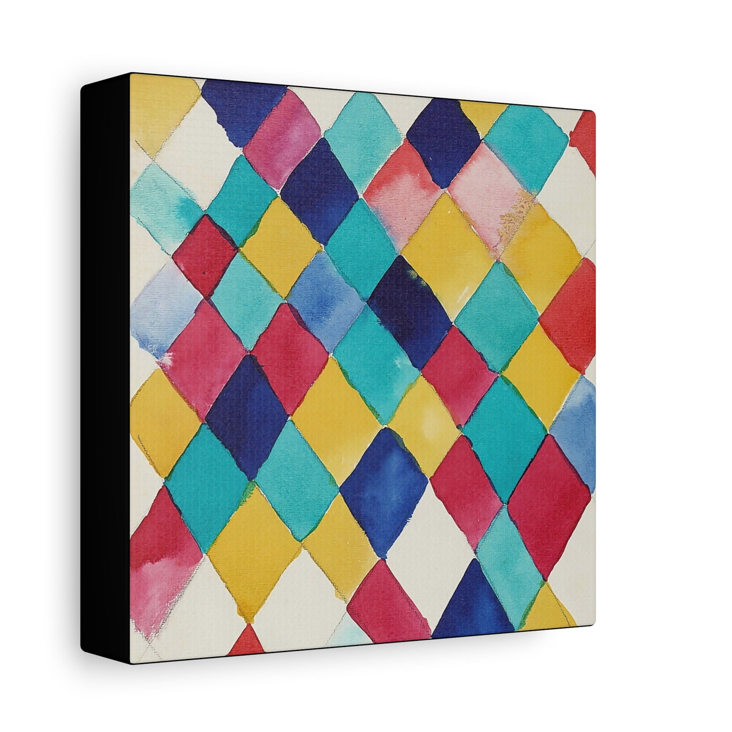 Farbstudie mit Rauten (1913) by Wassily Kandinsky / Reproduction Fine Art sur Toile / Epaisseur 3,2cm - 1'25 po