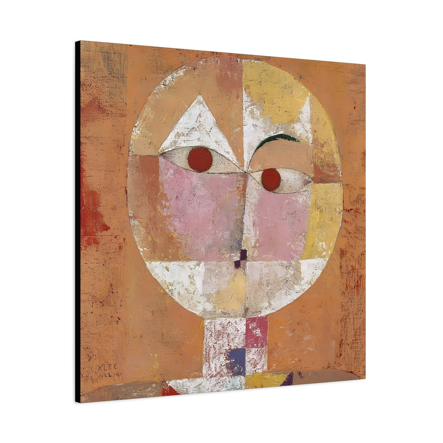Senecio - Soon to be Aged (1922) by Paul Klee / Reproduction Fine Art sur Toile / Large Epaisseur 3.2 cm - 1.25 inch
