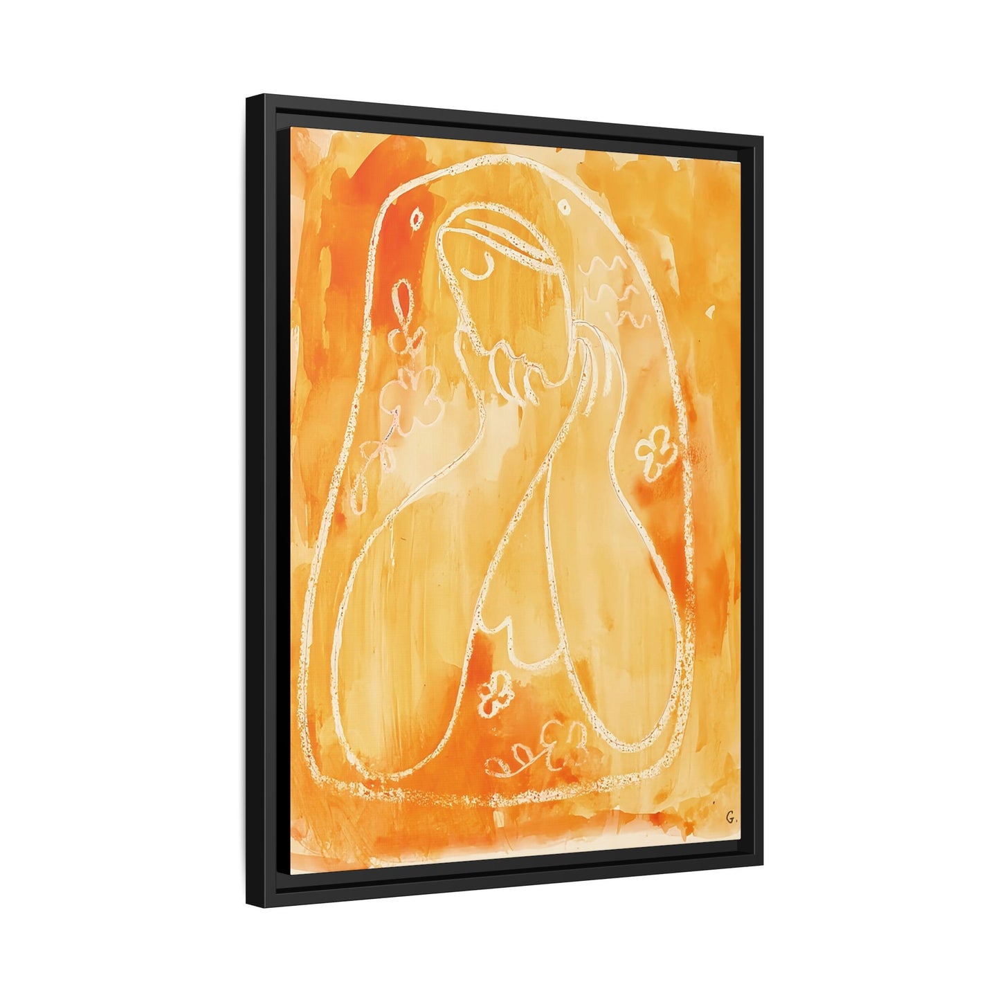 Thoughtful (1937-1938) by Mikulás Galanda / Toile encadrée sur caisse américaine