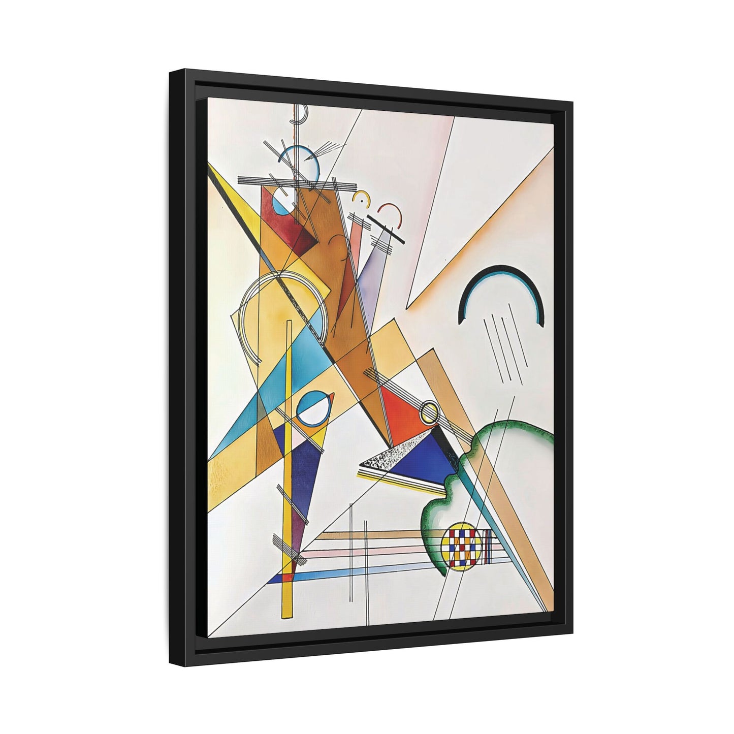 Wassily Kandinsky / Tissu (1923) / Toile encadrée sur caisse américaine