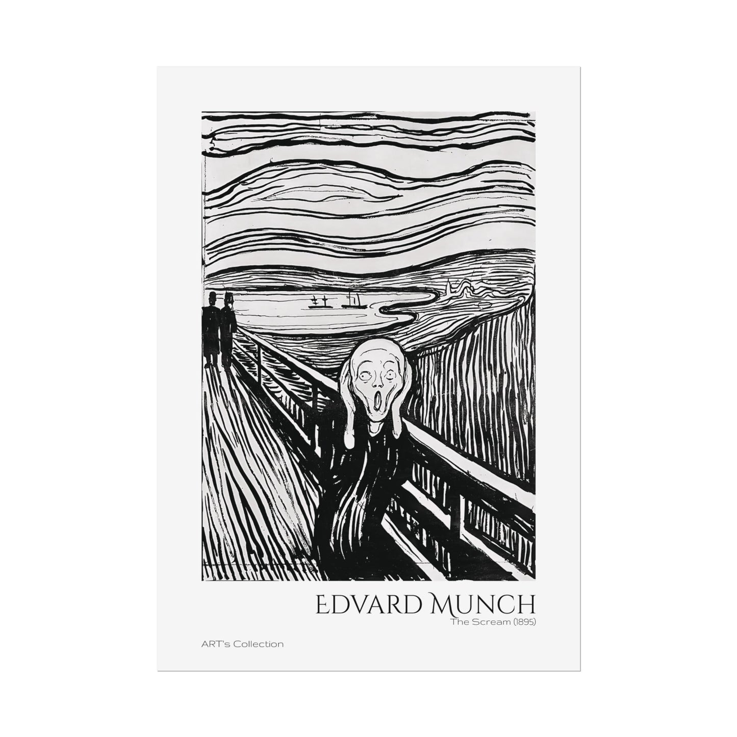The Scream (1895) by Edvard Munch / Affiche imprimée - Série ART's Collection