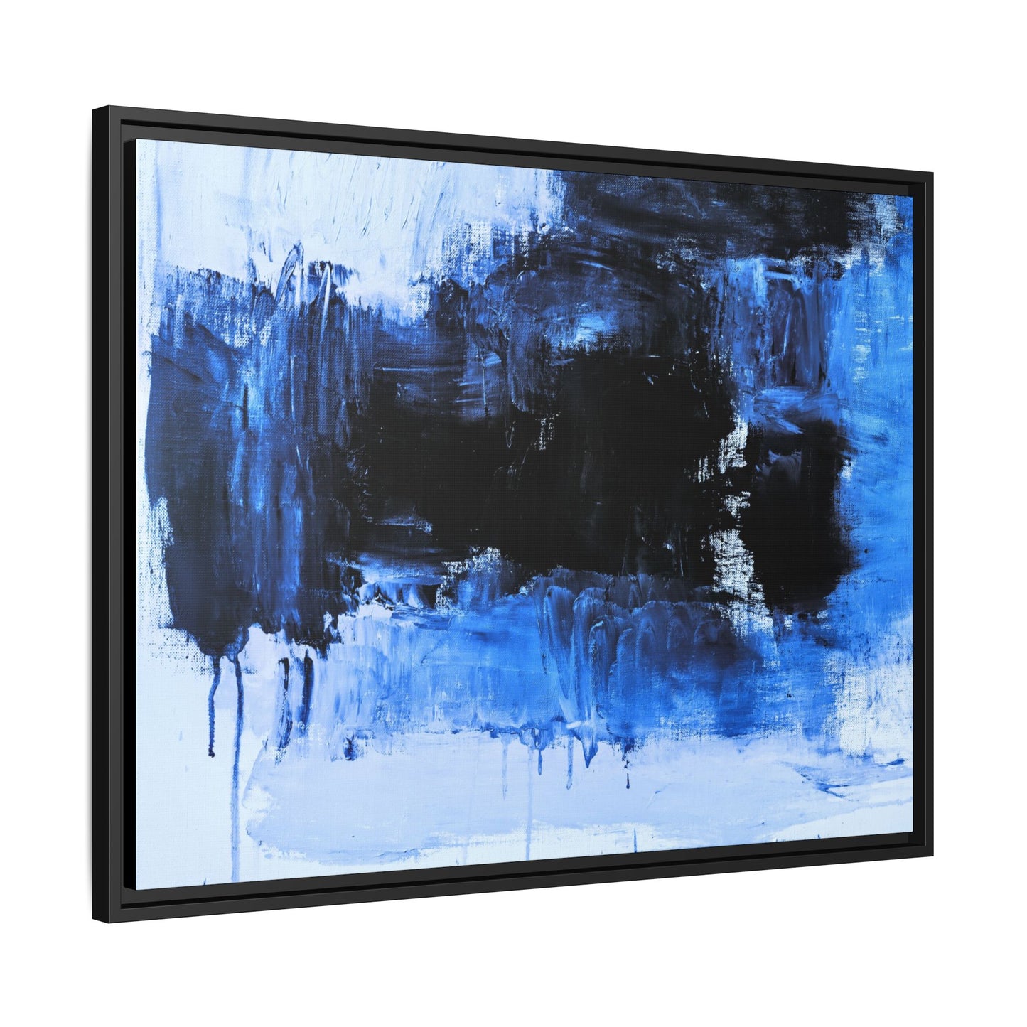 Tableau Beaux Arts Black Ocean "Série Sign Collections" / Toile encadrée sur caisse américaine