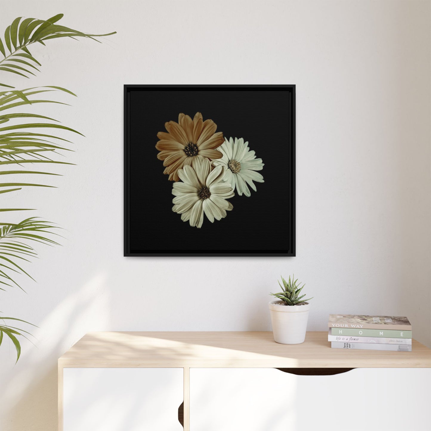 Collection Signature "FLORAL Numéro 3" sur Toile encadrée avec caisse américaine
