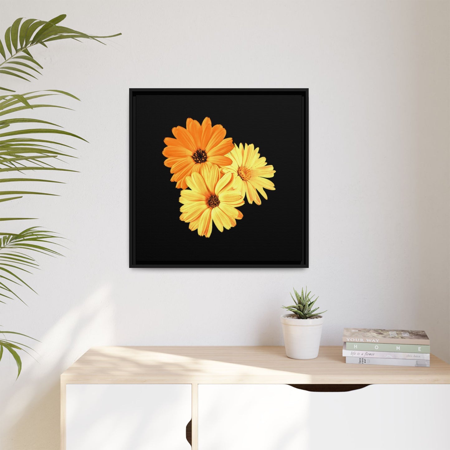 Collection Signature "FLORAL Numéro 8" sur Toile encadrée avec caisse américaine