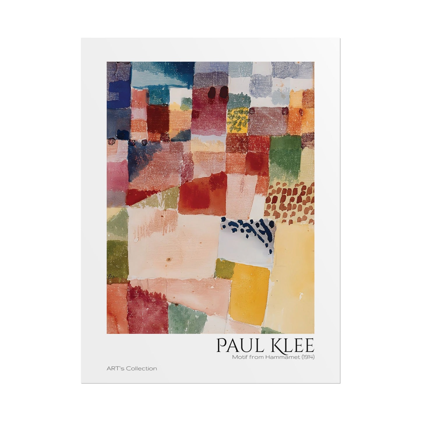 Motif from Hammamet (1914) by Paul Klee / Affiche imprimée - Série ART's Collection