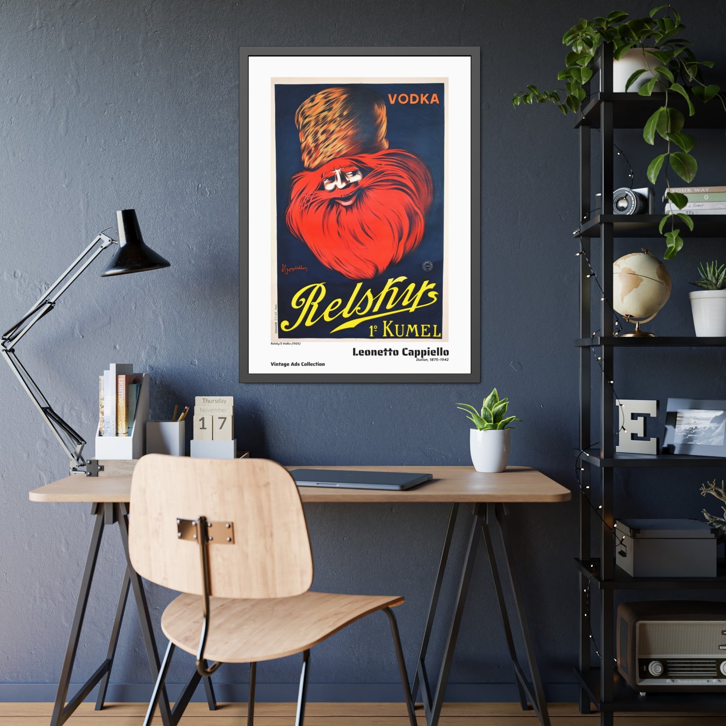 Relsky'S Vodka (1925) by Leonetto Cappiello / Affiche Encadrée Série Vintage Ads Collection