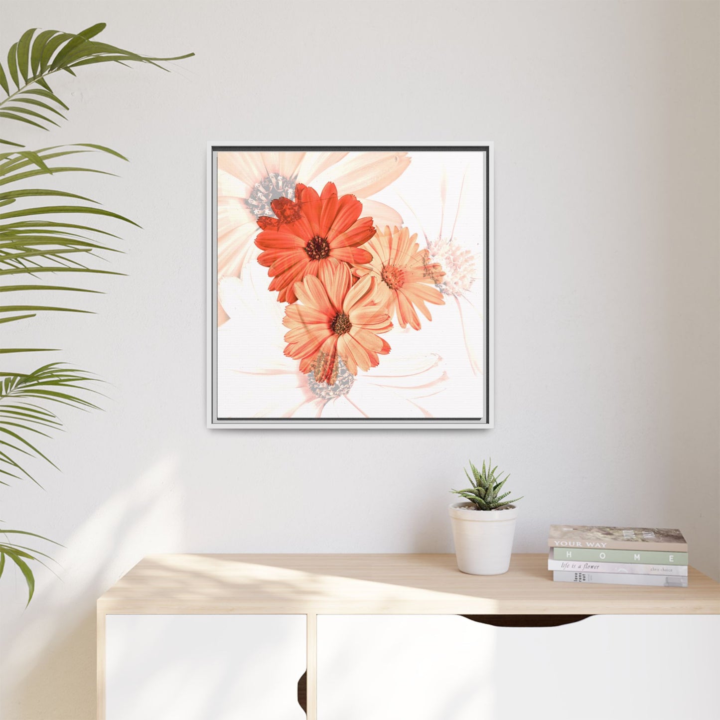 Collection Signature "FLORAL Numéro 17" sur Toile encadrée avec caisse américaine