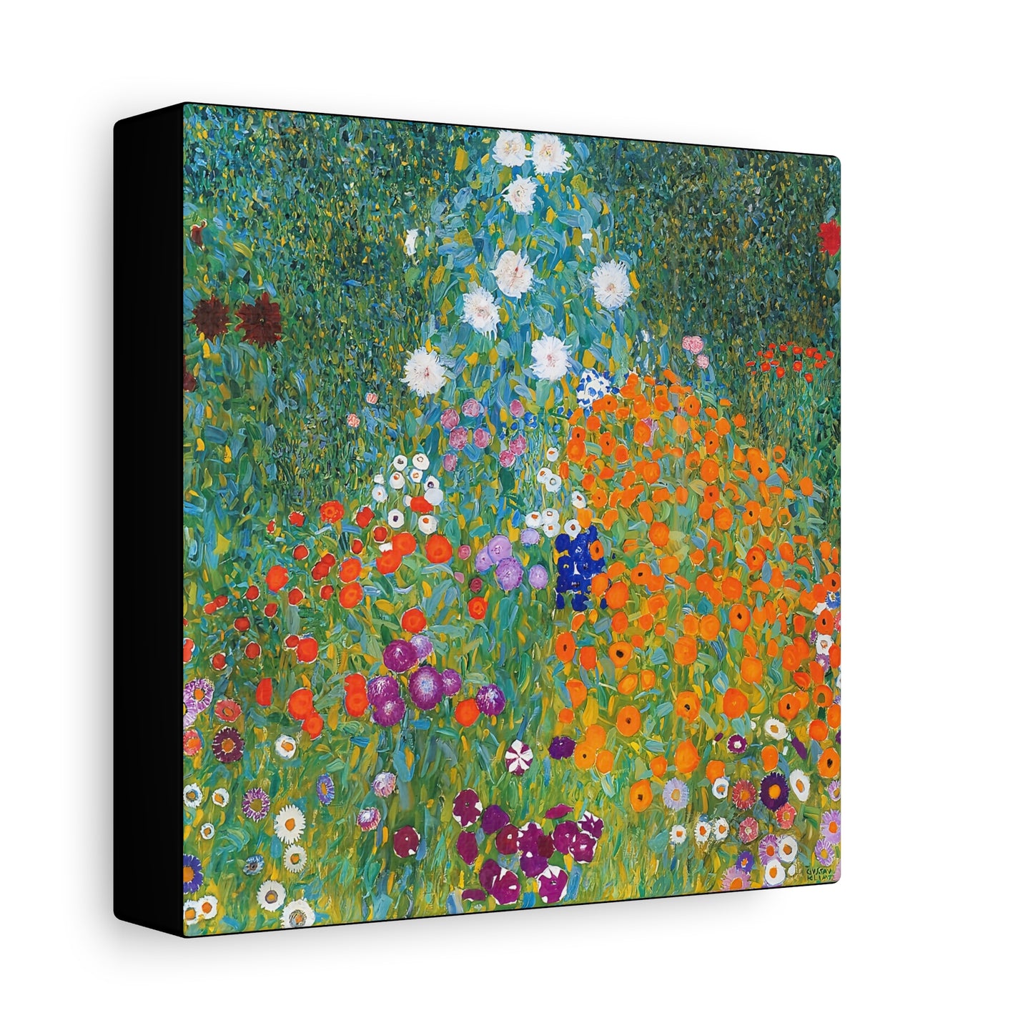 Cottage Garden (1905-1907) by Gustav Klimt / Reproduction Fine Art sur Toile / Flanc Large Epaisseur 3.2 cm - 1.25 inch