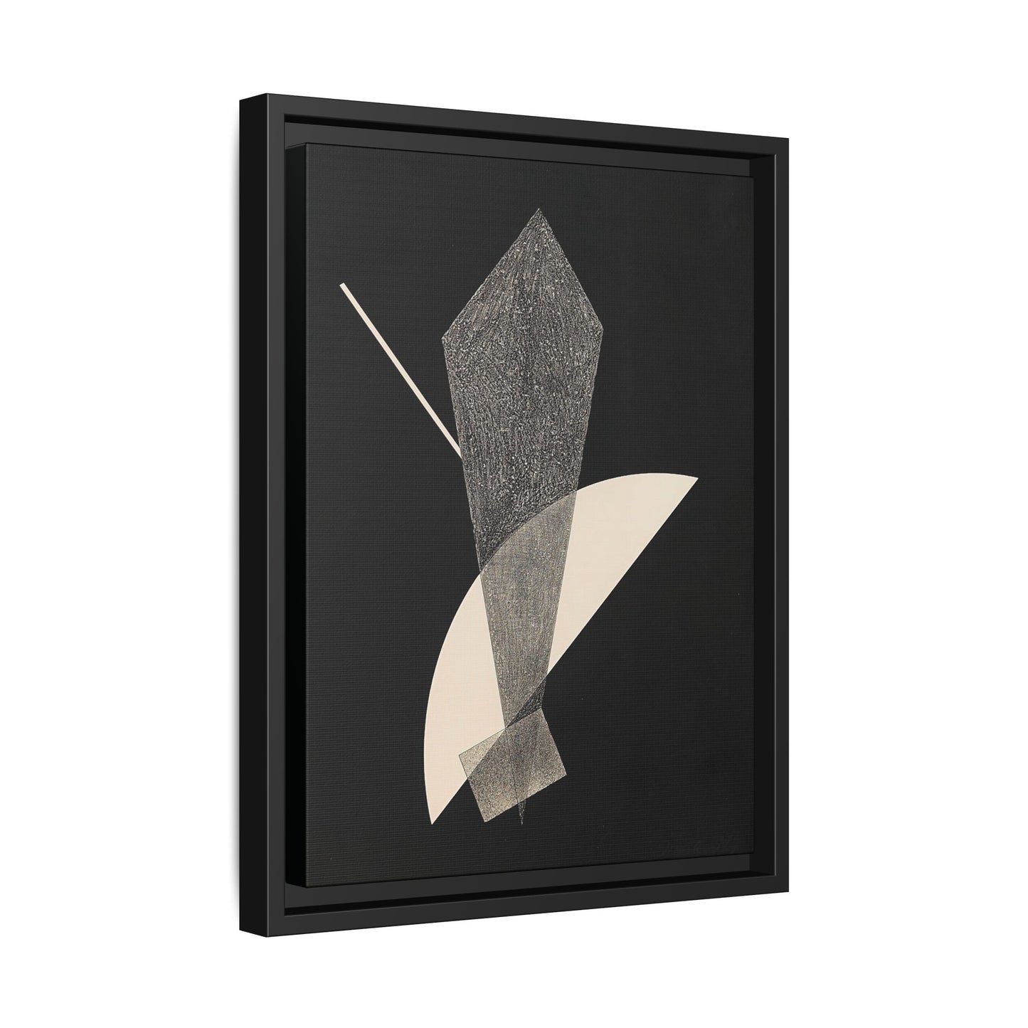 Konstruktion V (1923) by László Moholy-Nagy / Toile encadrée sur caisse américaine