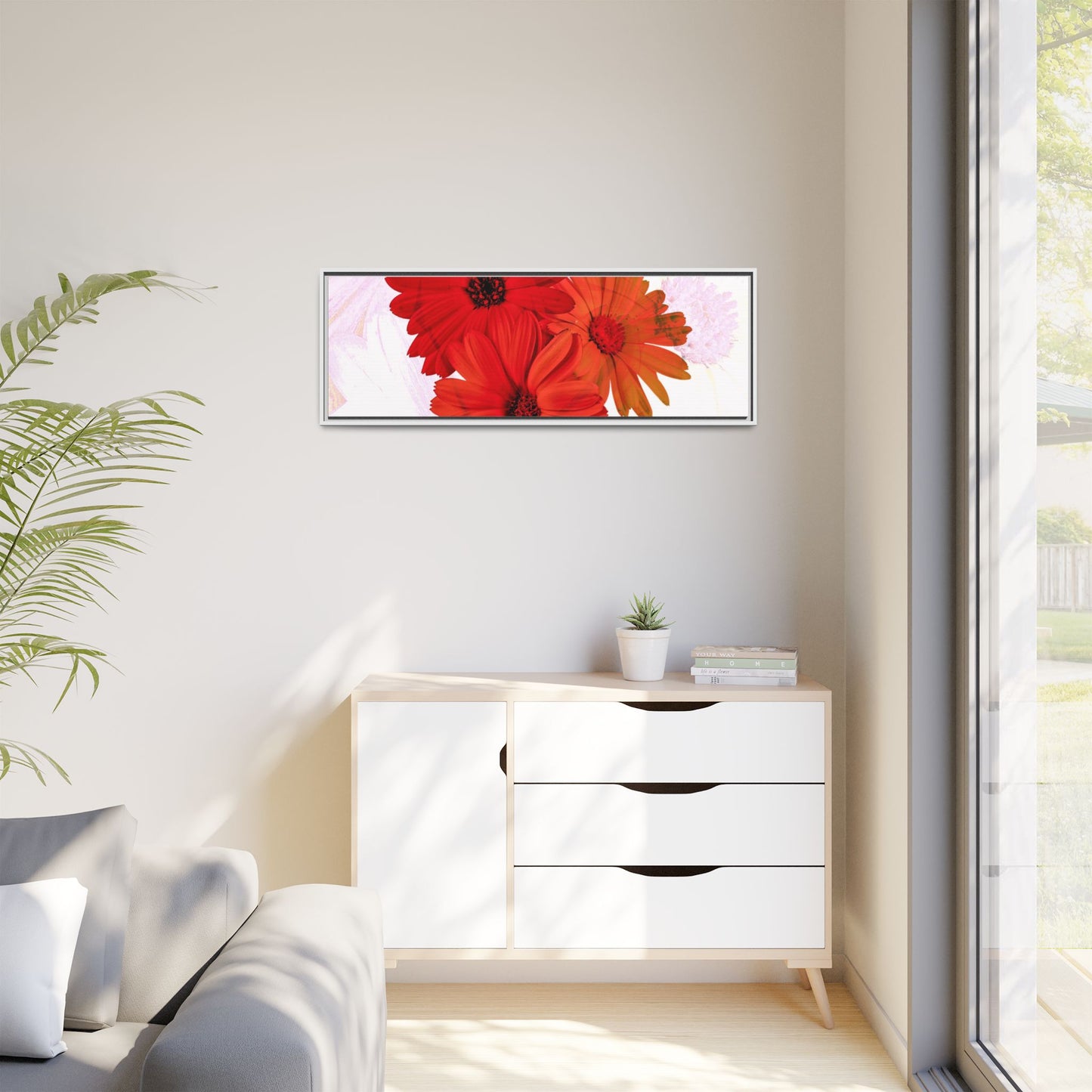 Collection Signature "FLORAL Numéro 20" sur Toile encadrée avec caisse américaine