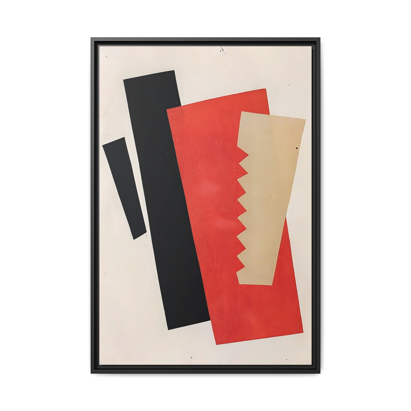 Composition Red-Black-Gold (1920) by El Lissitzky / Toile encadrée sur caisse américaine