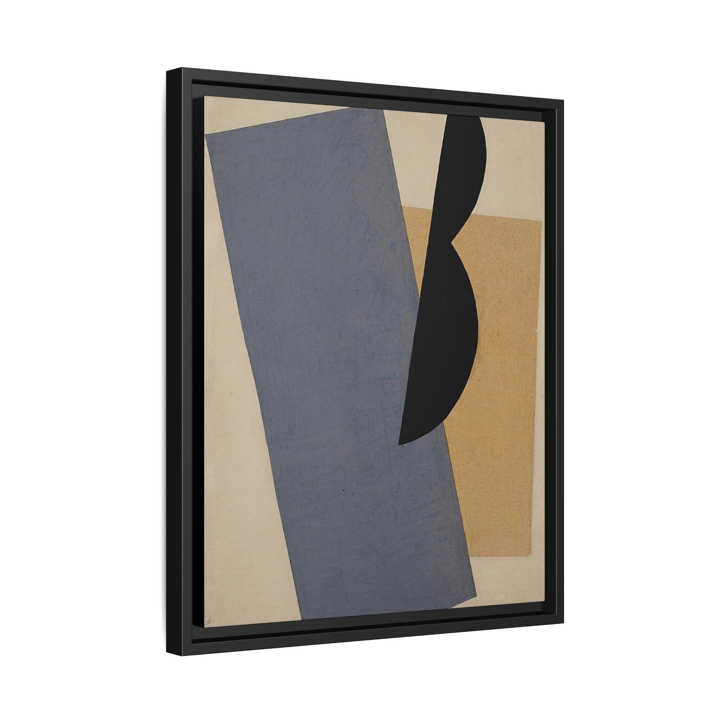 Composition Blue-Yellow-Black (1920) by El Lissitzky / Toile encadrée sur caisse américaine