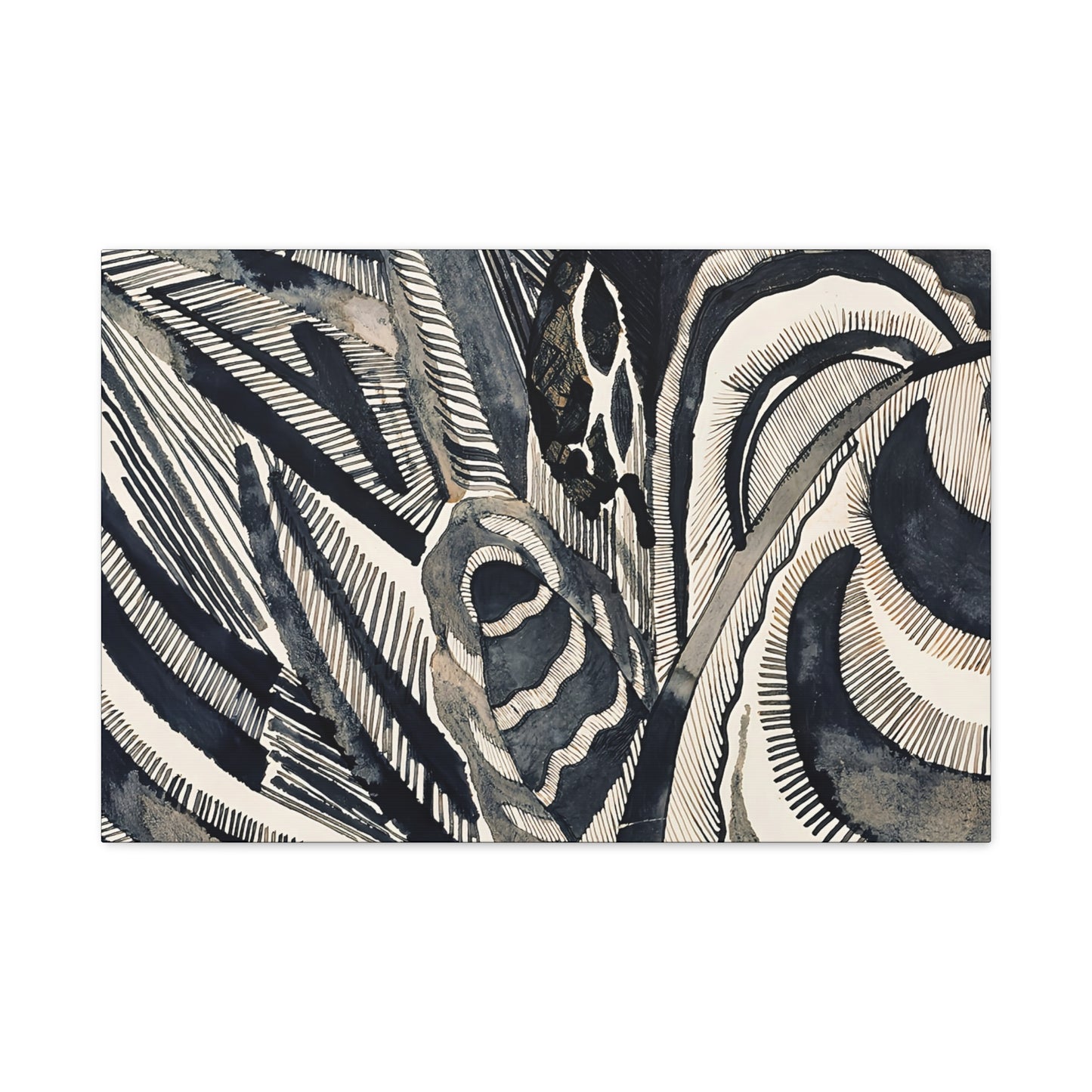 Landschaft (1918) by Otto Freundlich / Reproduction Fine Art sur Toile / Epaisseur 3.2 cm - 1.25 inch