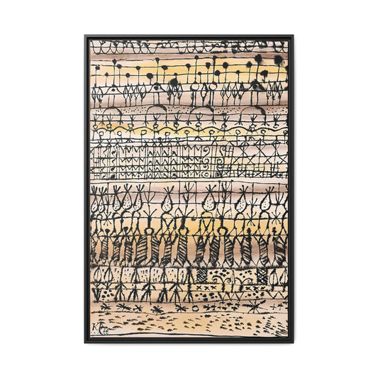 ERA Cooling in a Garden of the Torrid Zone (1923) by Paul Klee / Toile encadrée sur caisse américaine