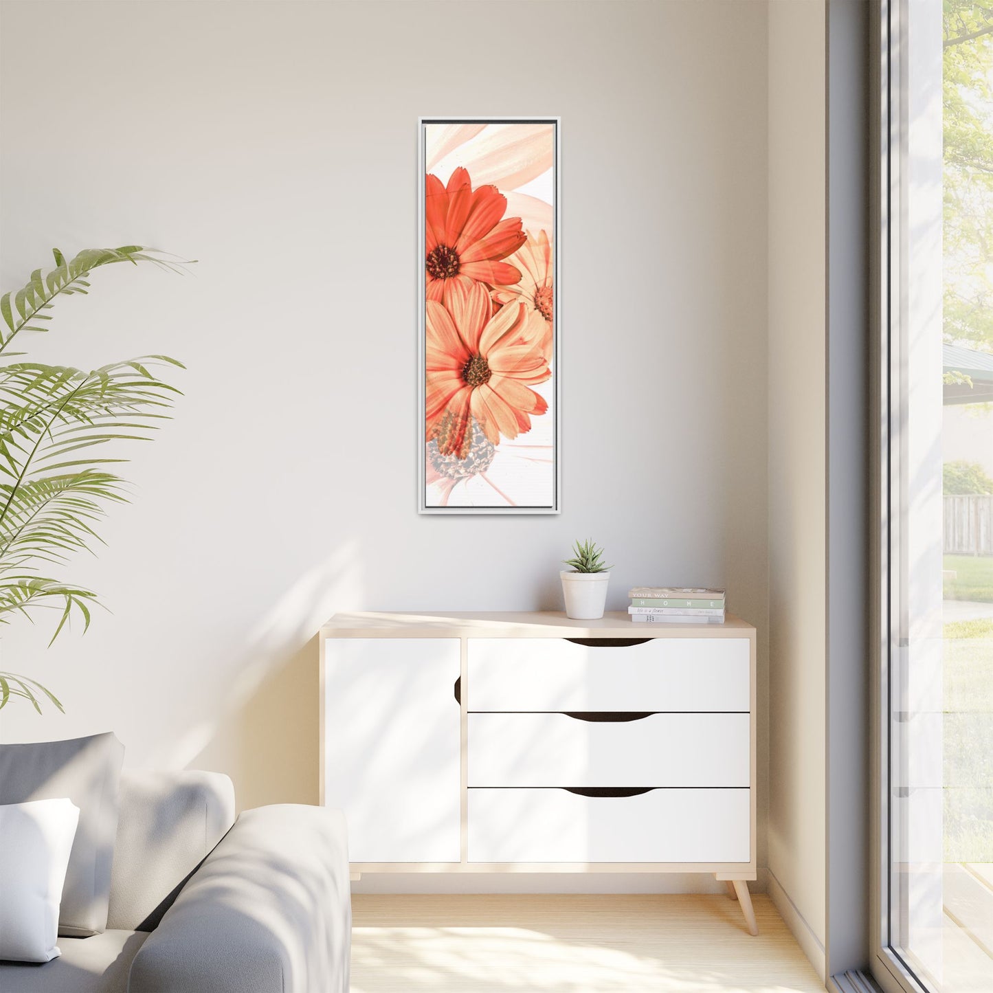 Collection Signature "FLORAL Numéro 17" sur Toile encadrée avec caisse américaine