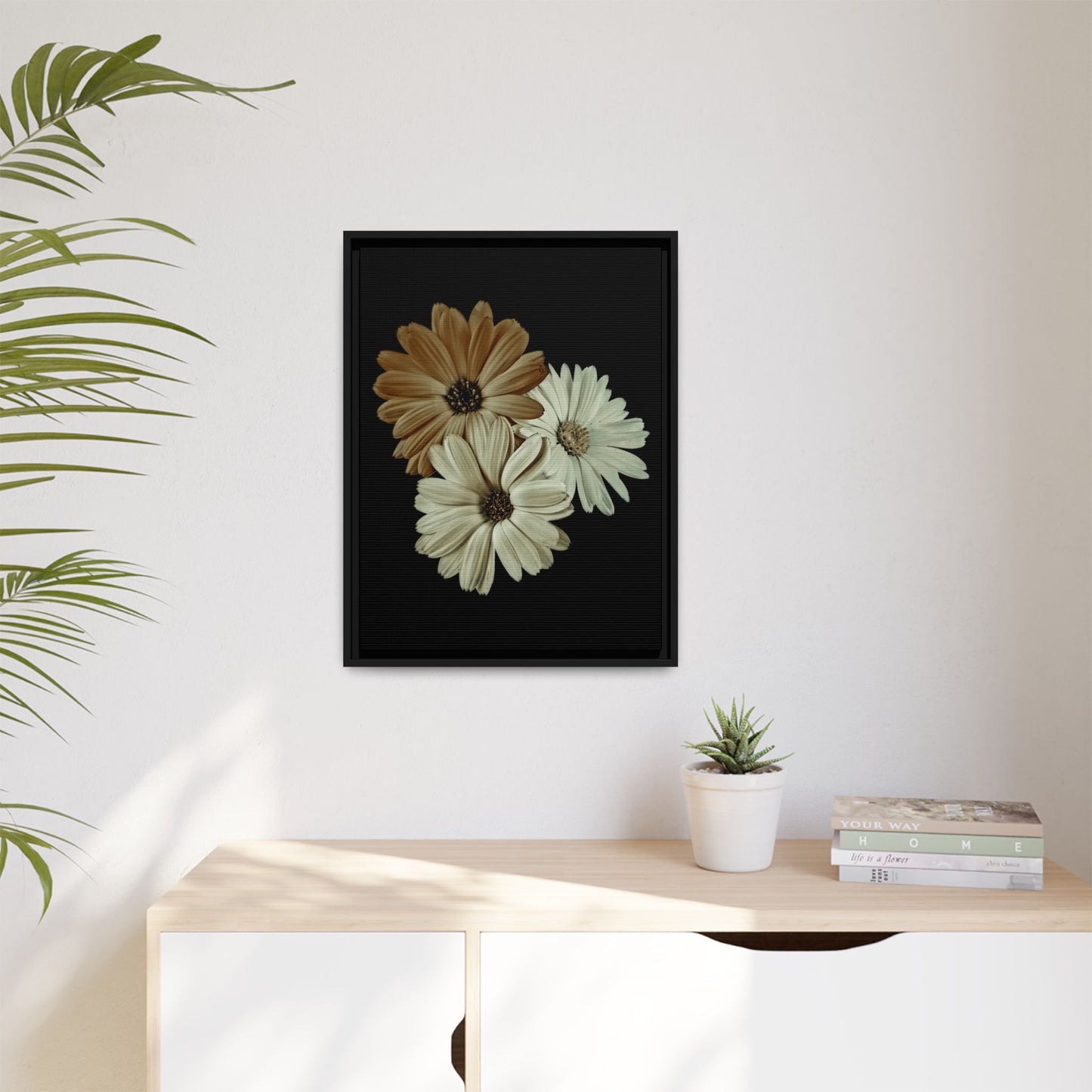 Collection Signature "FLORAL Numéro 3" sur Toile encadrée avec caisse américaine