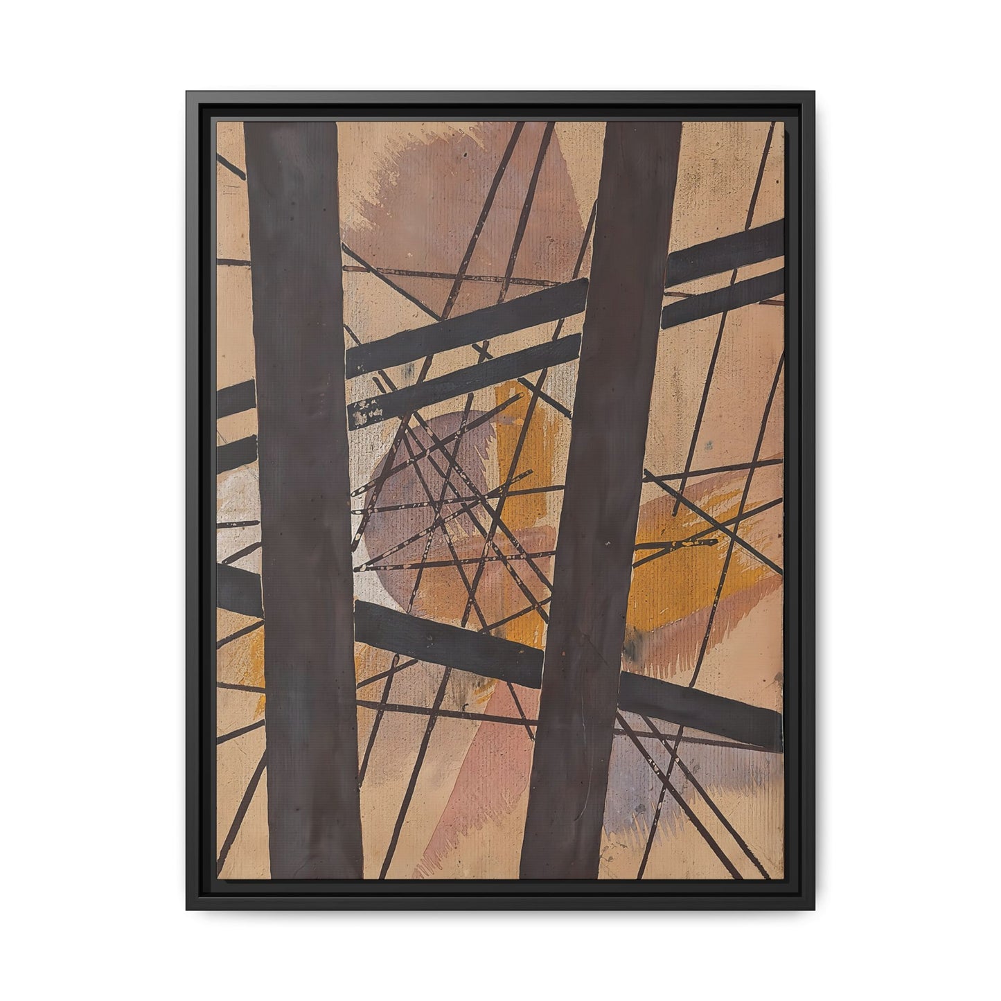 Raum-Kraft Komposition (1921-22) by Lyubov Popova / Toile encadrée sur caisse américaine