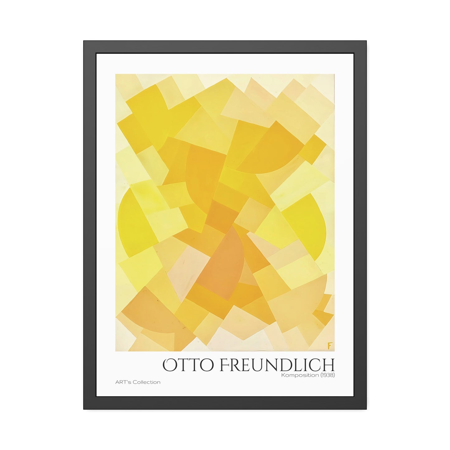 Komposition (1938) by Otto Freundlich / Affiche Encadrée série ART's Collection