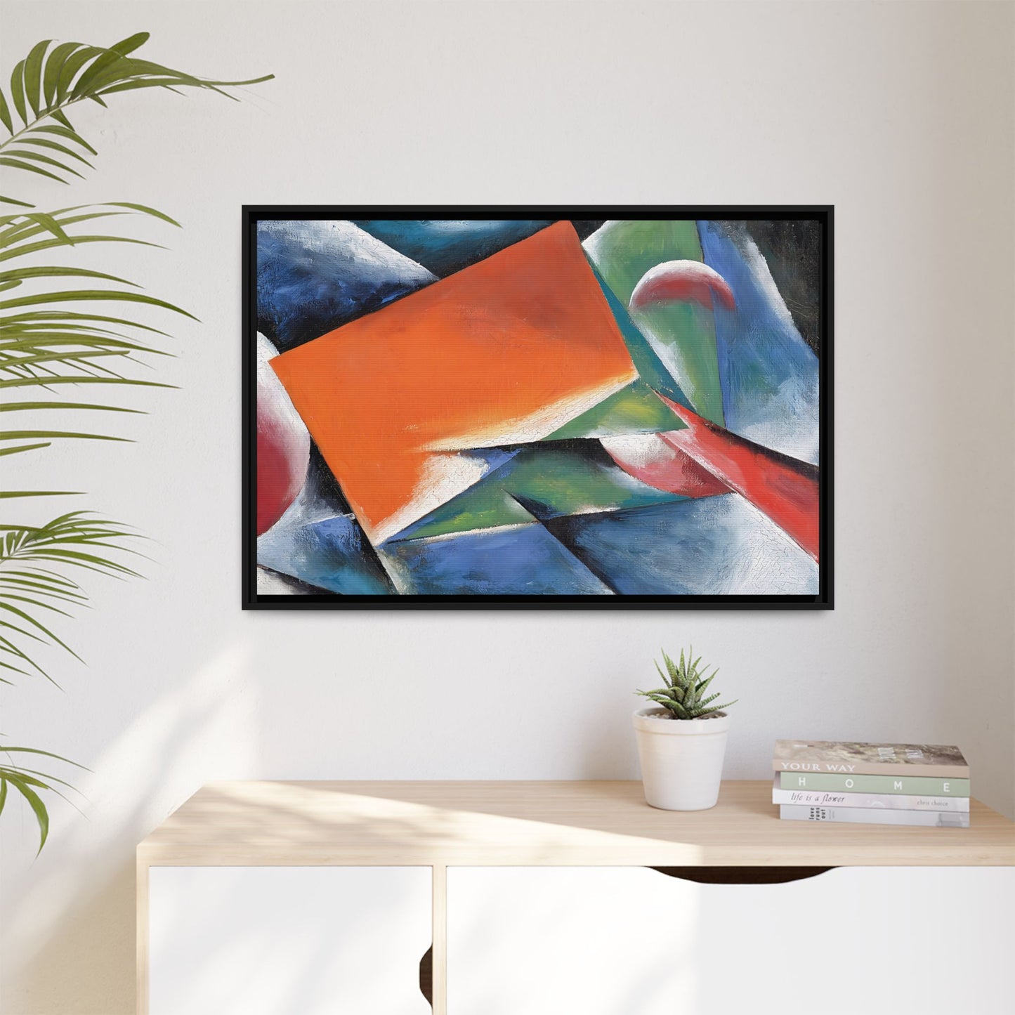 Architectonic Painting (1917) by Lyubov Popova / Toile encadrée sur caisse américaine