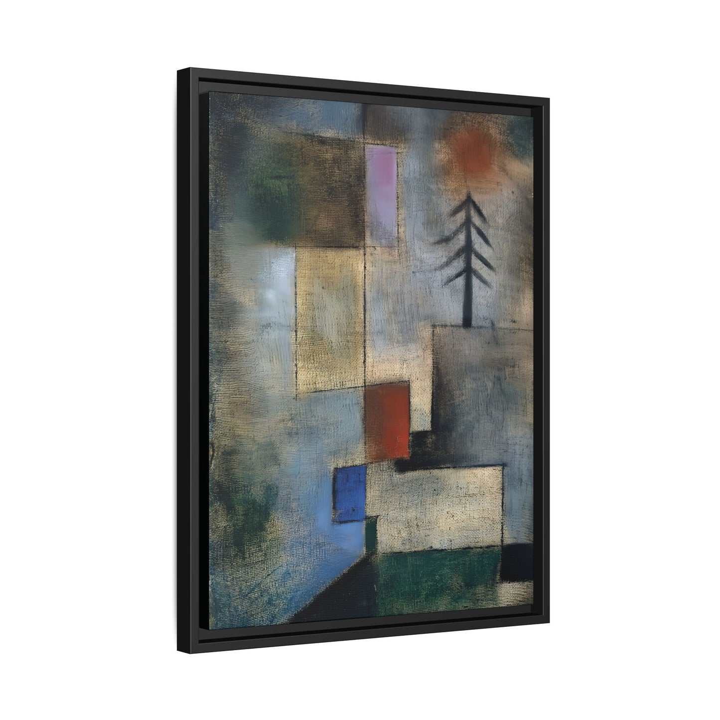Small Picture of Fir Trees (1922) by Paul Klee / Toile encadrée sur caisse américaine
