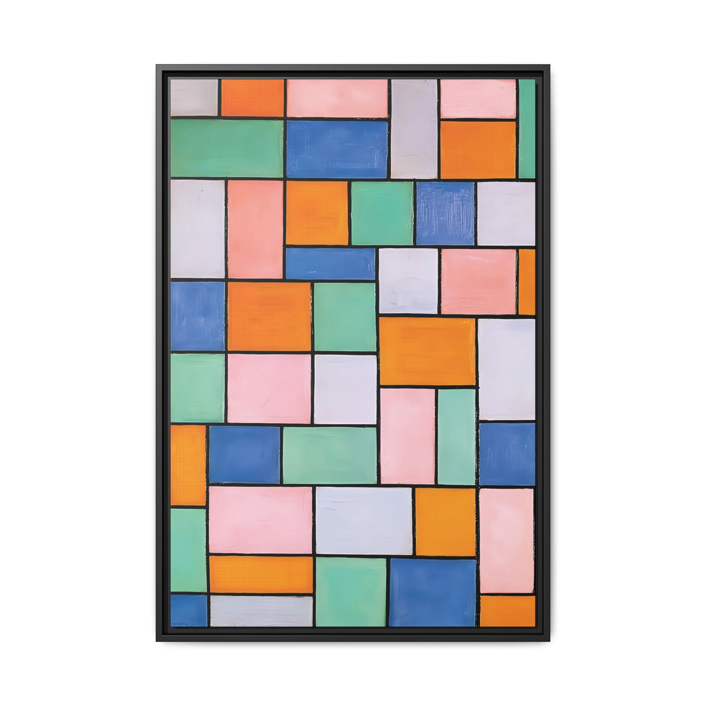Composition in dissonances (1919) by Theo van Doesburg / Toile encadrée sur caisse américaine