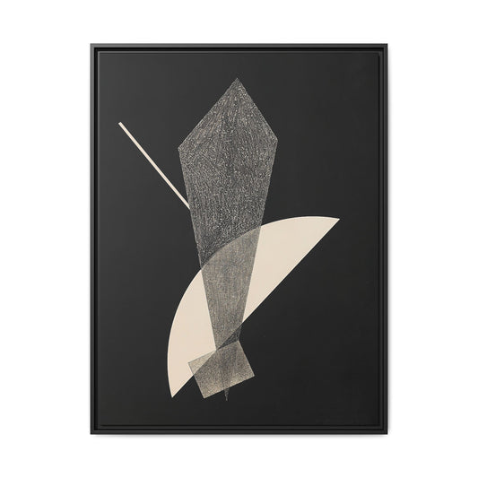 Konstruktion V (1923) by László Moholy-Nagy / Toile encadrée sur caisse américaine
