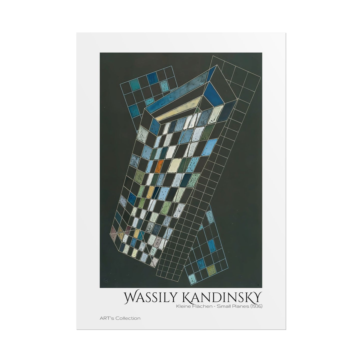 Kleine Flächen - Small Planes (1936) by Wassily Kandinsky / Affiche imprimée - Série ART's Collection